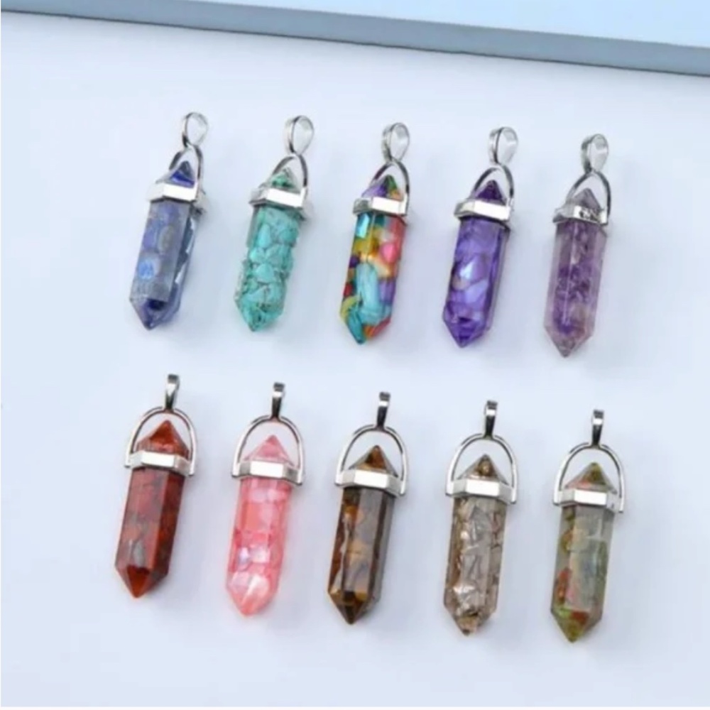 ❤️ FREE Crystal Pendant Stone Hipster Hippie Art Faux Chic Glam Fairy Earring